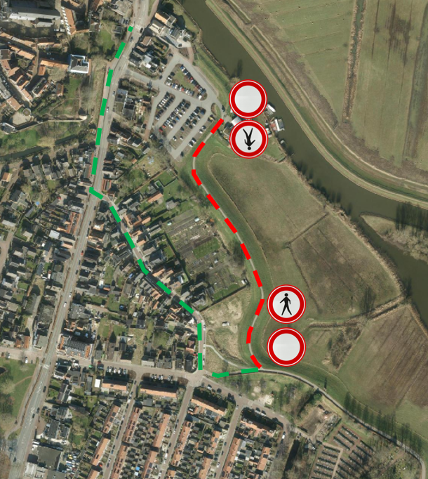 Afsluiting Kuiperijpad