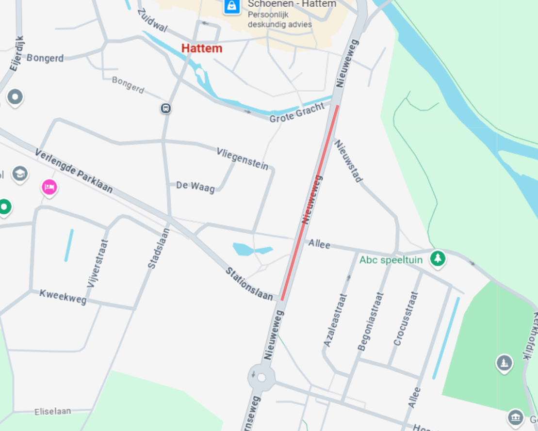 Sloopwerk en afsluiting fietspad Nieuweweg