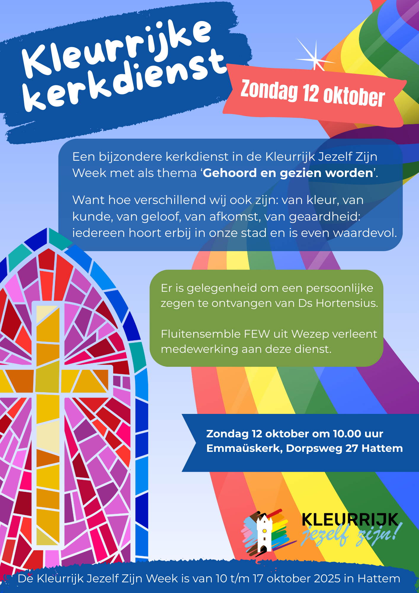 Flyer kerkdienst