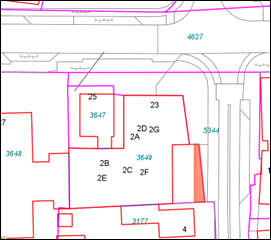 Situatie ruil grond eigenaar